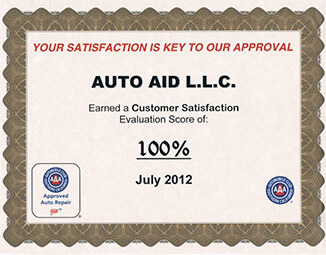 AAA 100% Customer Satisfaction Awards 2012 | AutoAid